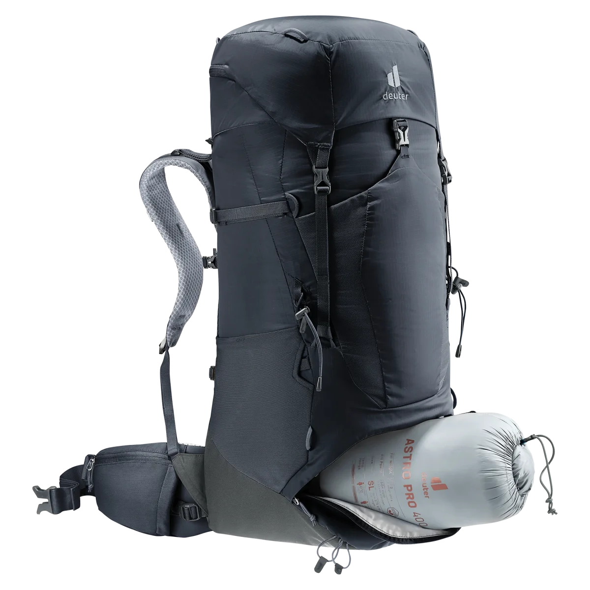 Mochila Aircontact Lite 50 + 10 black-graphite DEUTER - Imagen 8