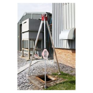 Trípode de Rescate y Trabajo – 2 Poleas y 2 Anclajes – ISC