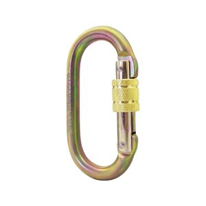 Mosqueton Acero oval rosca 25 kN – ISC