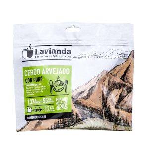 Comida Liofilizada Cerdo arvejado con puré – LAVIANDA