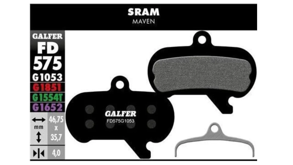 Pastillas de freno para Sram Maven Galfer Standard - Imagen 2