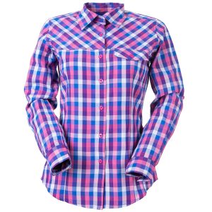 CAMISA MUJER IZAS FARA CUADROS ROSA