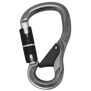 Mosquetón Aluminio HMS 3 Tiempos 24kN  2 TAP 3T Gris – Rock Empire