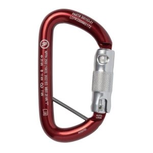 Mosquetón Aluminio Tipo D 3 Tiempos 28kN Anti-Giro PROTECH – CMC