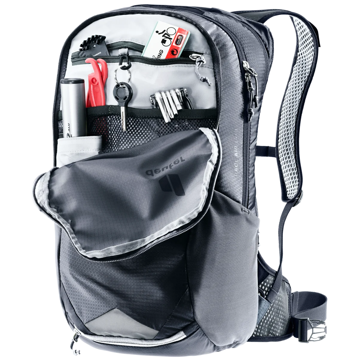 Mochila Race Air 14+3 black – Deuter - Imagen 6