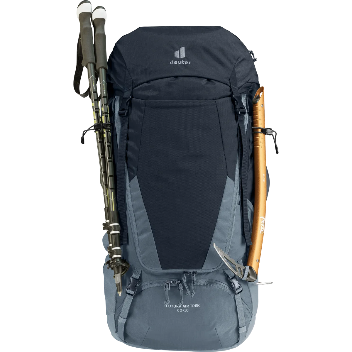 Mochila Futura Air Trek 60 + 10 Black-graphite New – Deuter - Imagen 7