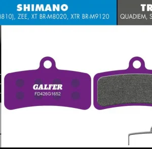 Pastillas Galfer E-Bike - Para Shimano Saint / Zee / XT 4 pistones