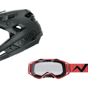 Pack casco integral Abus AirDrop MIPS + Gafas Abus Buteo