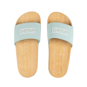 CHANCLAS MUNICH FLAT SLIDER WOOD 325
