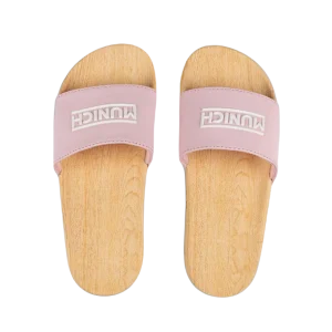 CHANCLAS MUNICH FLAT SLIDER WOOD 326