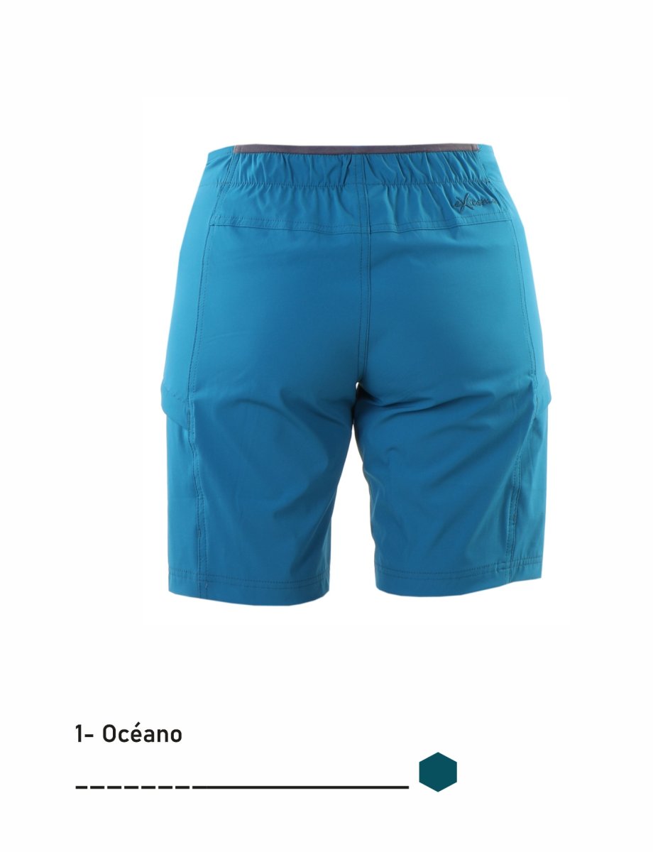 PANTALON CORTO MUJER TREKKING NEWWOOD EXTREME CHRISTIE OCEANO - Imagen 4