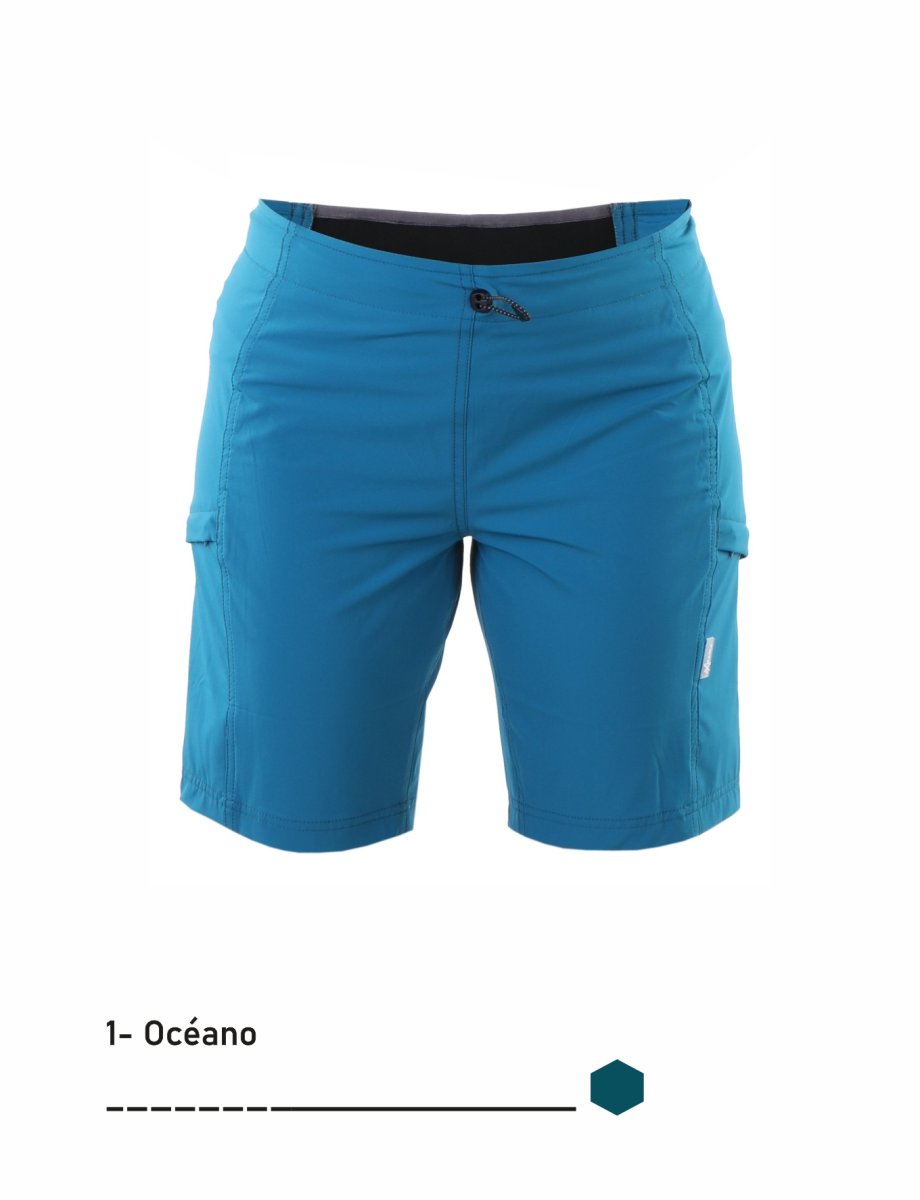 PANTALON CORTO MUJER TREKKING NEWWOOD EXTREME CHRISTIE OCEANO - Imagen 3