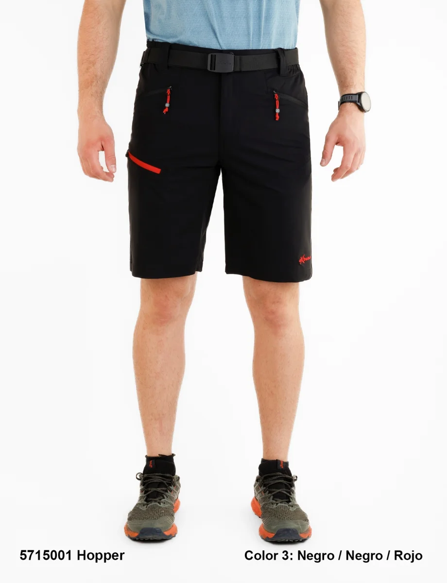 PANTALON CORTO TREKKING NEWWOOD EXTREME HOPPER NEGRO - Imagen 5