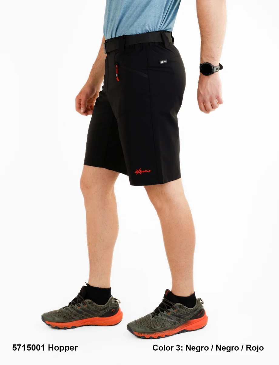 PANTALON CORTO TREKKING NEWWOOD EXTREME HOPPER NEGRO - Imagen 6