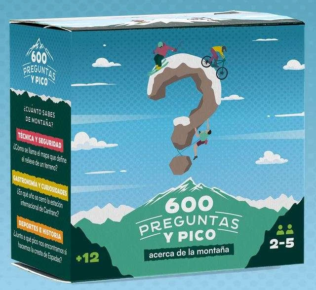 Juego de mesa 600 PREGUNTAS Y PICO acerca de la montaña
