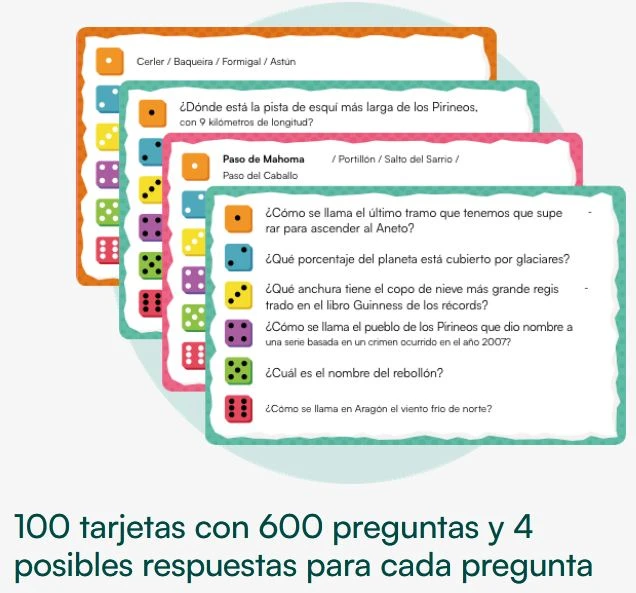 Juego de mesa 600 PREGUNTAS Y PICO acerca de la montaña - Imagen 3