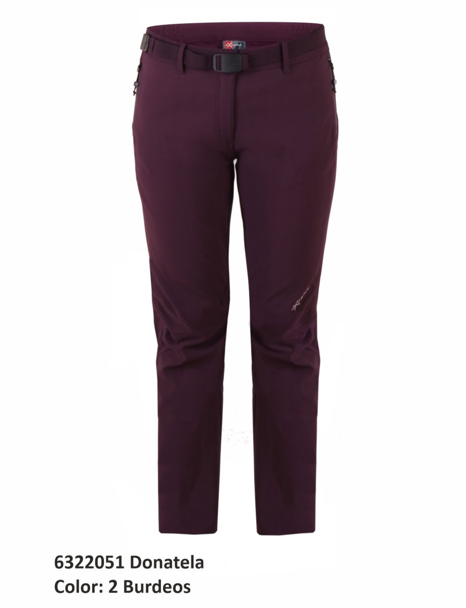 PANTALON AFELPADO MUJER EXTREME NEWWOOD DONATELA BURDEOS - Imagen 3