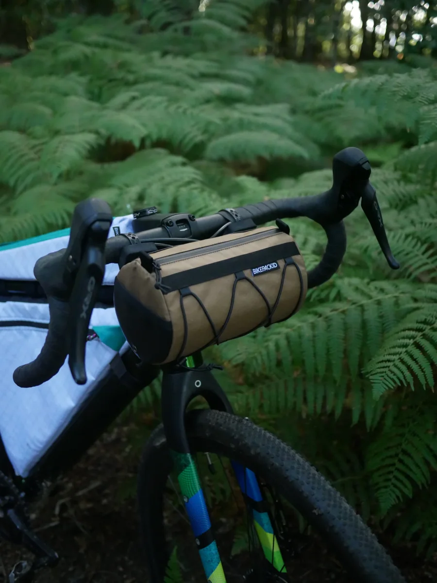 Bolsa de Manillar Bikepackid Barrilete Marron Coyote - Imagen 3