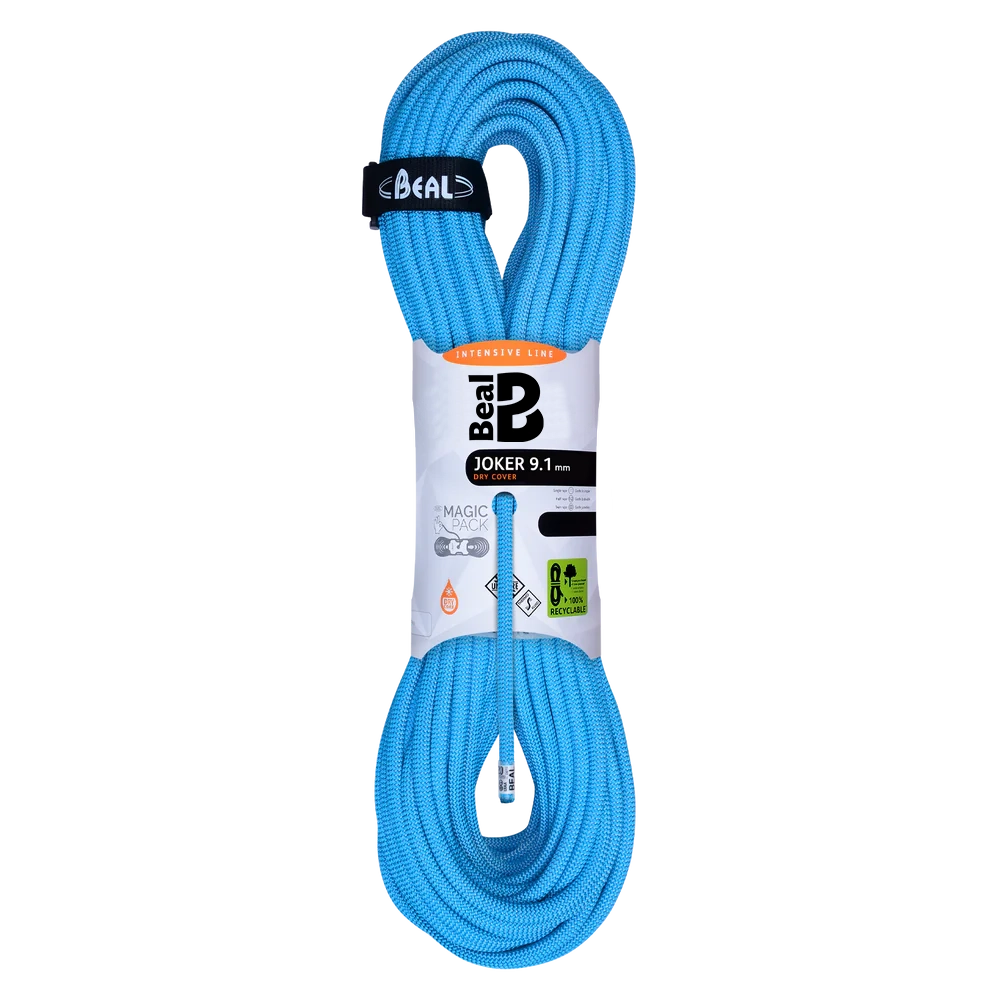 Cuerda Dinámica JOKER 9.1mm Unicore Dry Cover x 70 mts. Blue – Beal