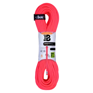Cuerda Dinámica JOKER 9.1mm Unicore Dry Cover  X 60 mts Orange – BEAL