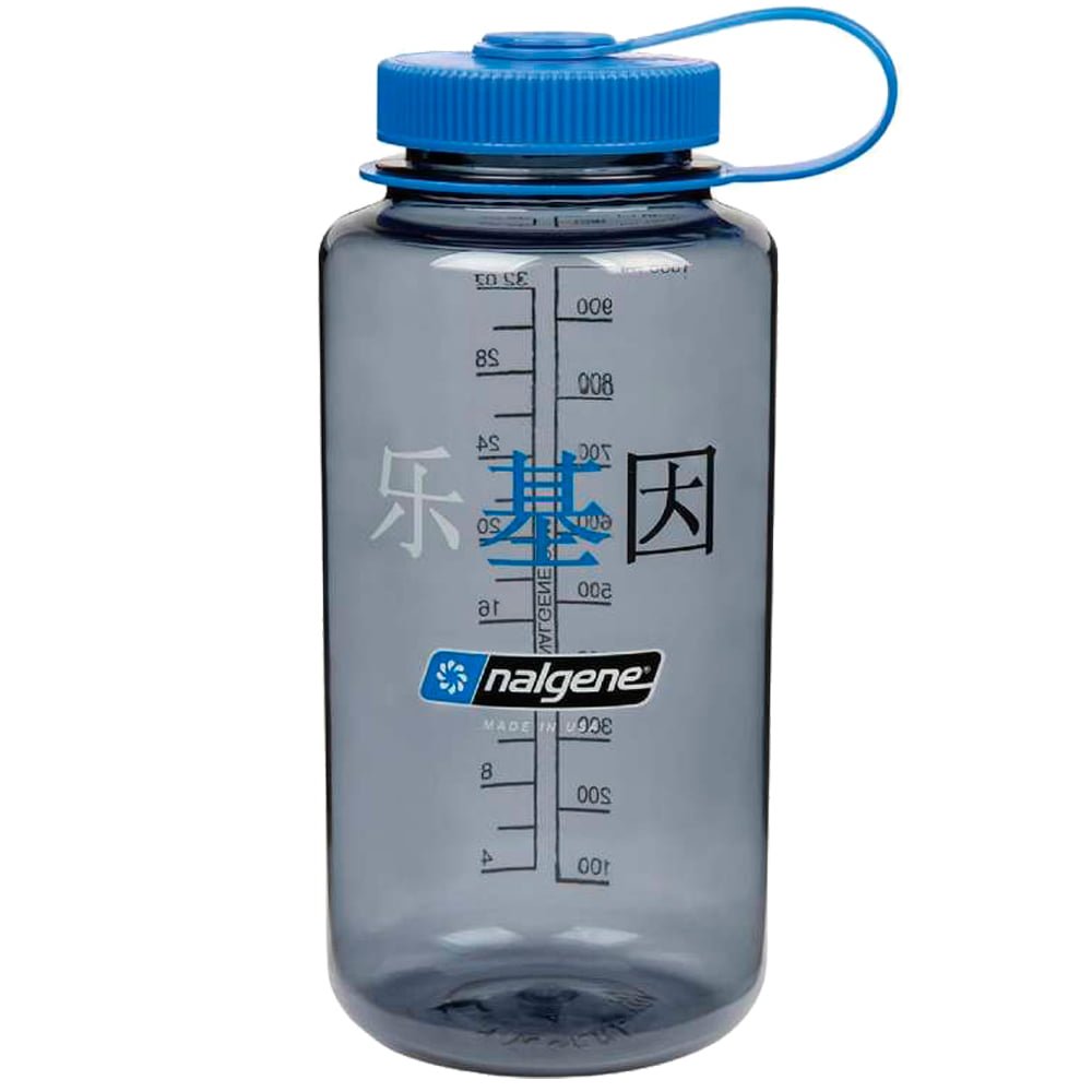 Botella Reutilizable Boca Ancha 1000ml (Sustain Gray Blue Cap-Happy Gene Sus) – NALGENE