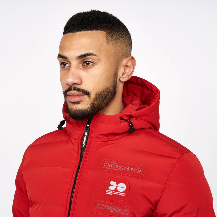 CHAQUETA DE HOMBRE CROSSHATCH FLOW ROJA - Imagen 4