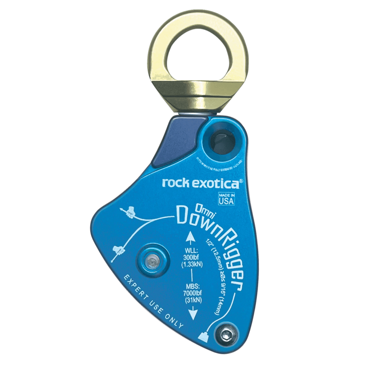 Asegurador para cargas de arborismo DOWNRIGGER friccion variable 14mm 31kN – ROCK EXOTICA - Imagen 2