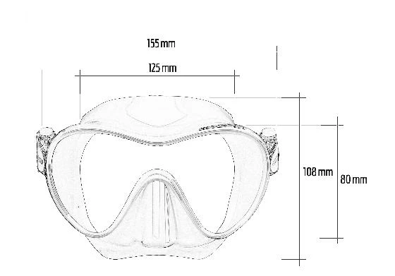 Mascara de buceo F1 CRESSI - Imagen 4