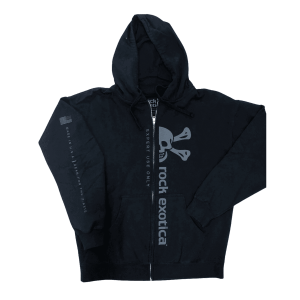 Poleron ROCK HOODIE NEGRO talla M – ROCK EXOTICA