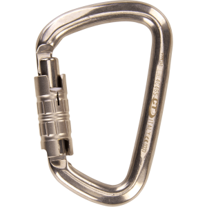 Mosquetón Acero Tipo D 3 Tiempos 35kN LARGE TG S-STEEL – CLIMBING TECHNOLOGY