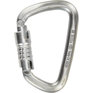 Mosquetón Acero Tipo D 3 Tiempos 50kN LARGE STEEL TG ANSI – Climbing Technology