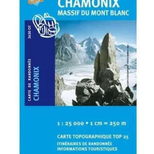 Mapa IGN 3630 Chamonix-Massif du Mont-Blanc