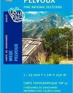 Mapa IGN 3636 ET Meije, Pelvoux, Parc Ecrins