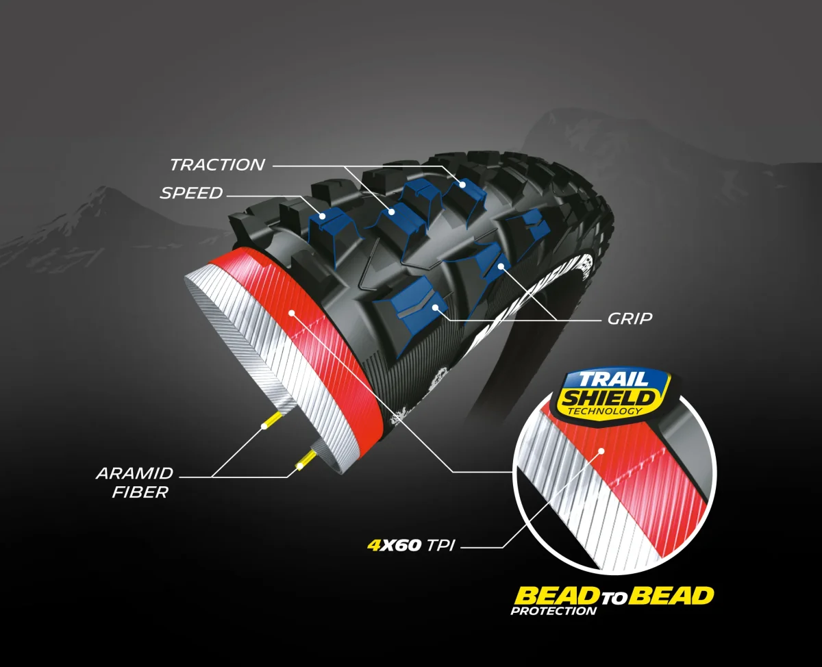 Cubierta Michelin Wild AM Performance - Trail Shield Bead2Bead - Tubeless Ready - Ebike ready - Imagen 6