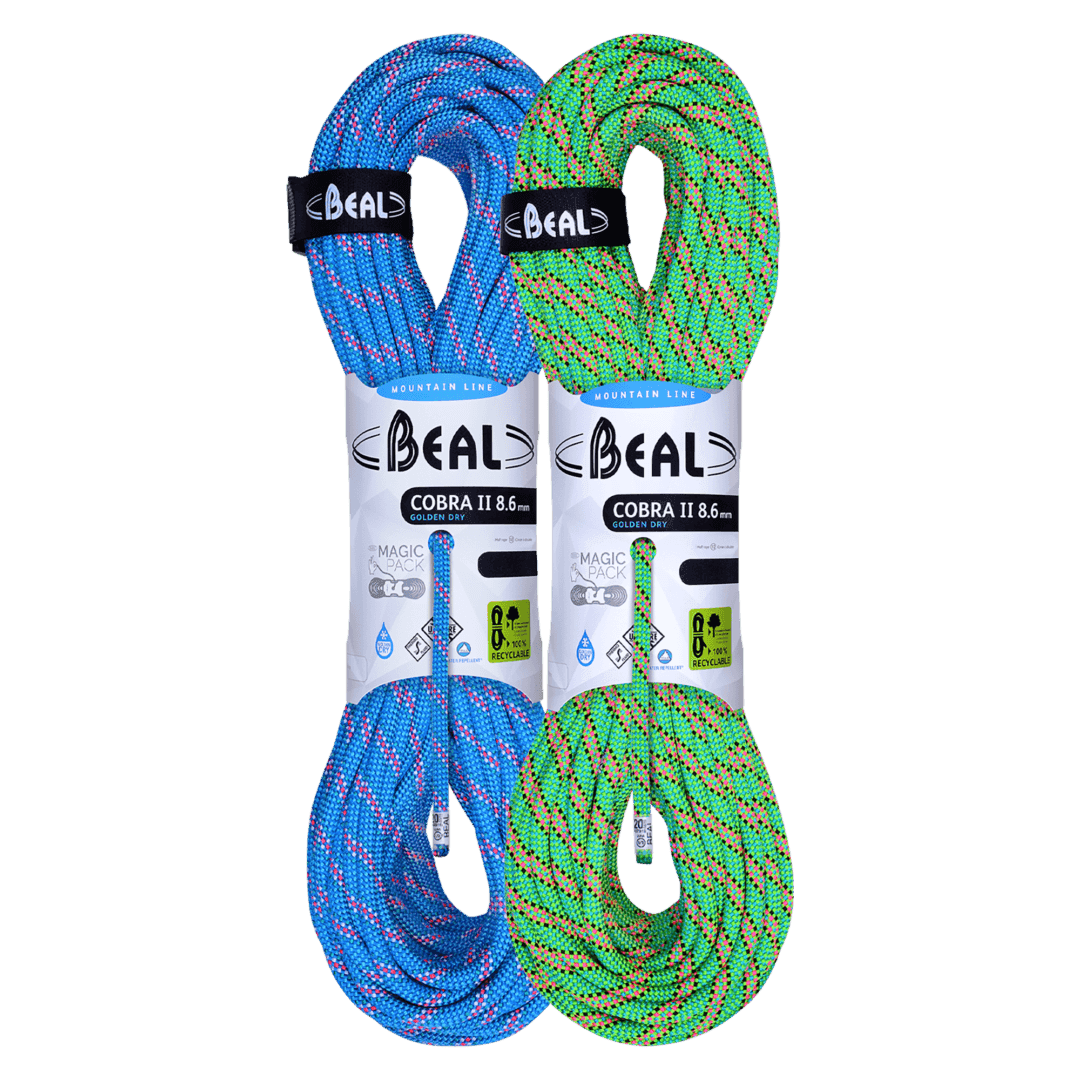 Pack Cuerda Dinámica COBRA II 8.6 mm x 60 mts Green-Blue – Beal - Imagen 2