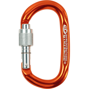 Mosquetón Aluminio Oval Rosca 24kN Pillar SG Naranjo – Climbing Technology
