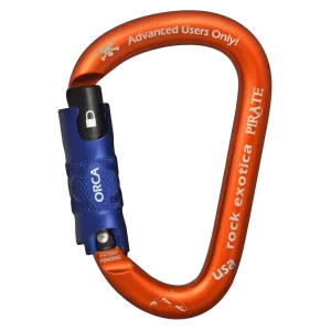 Mosquetón Aluminio HMS 3 Tiempos 26kN Pirate Orca-Lock (C1-O) – Rock Exotica