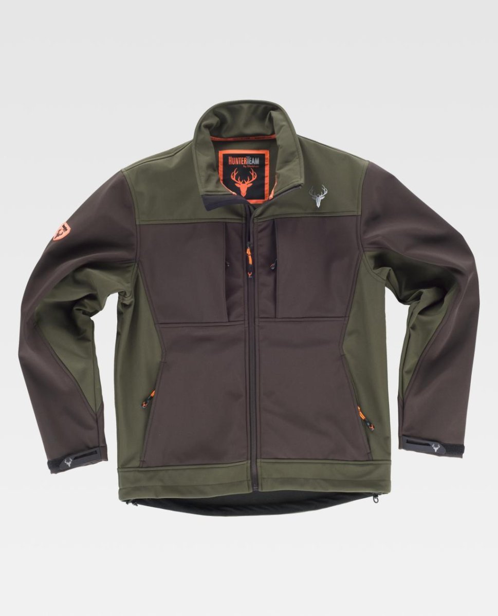 CHAQUETA SOFTSHELL HUNTERTEAM S8620 MARRON - Imagen 5