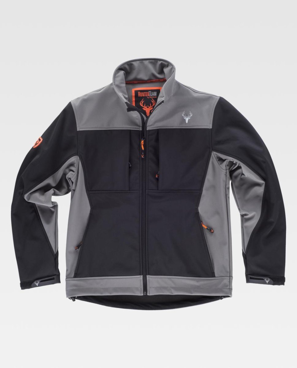 CHAQUETA SOFTSHELL HUNTERTEAM S8620 NEGRA - Imagen 5