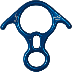 Descendedor – Asegurador tipo 8 Otto Rescue Aluminio con orejas – Climbing Technology