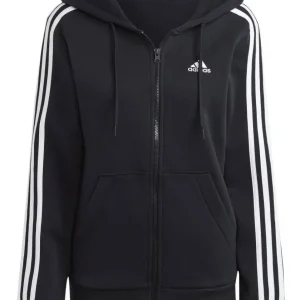 SUDADERA ADIDAS ESSENTIALS 3 STRIPES FULL-ZIP FLEECE HOODIE