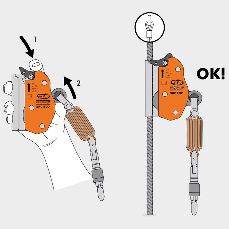 Deslizador Anticaída SKC EVO KIT – Climbing Technology - Imagen 4