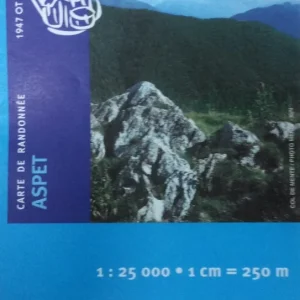Mapa IGN 1947 OT Aspet
