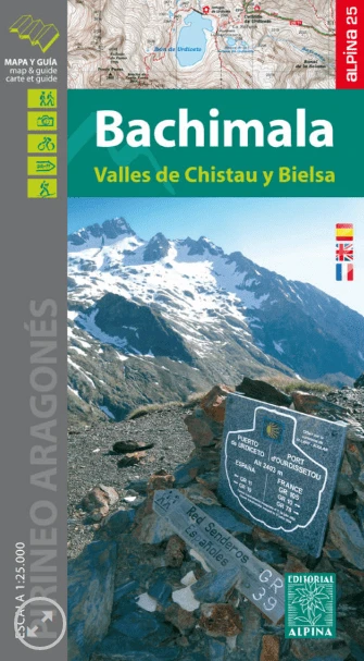 Mapa ALPINA Bachimala Valles de Chistau y Bielsa