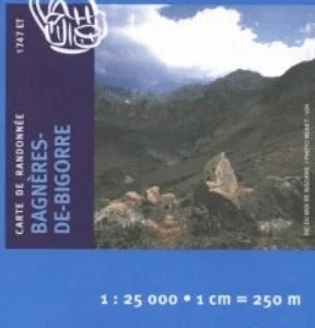 Mapa IGN 1747 ET Bagneres de Bigorre