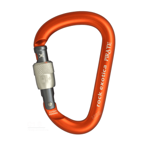 Mosquetón Aluminio HMS Rosca 26kN  Pirate Screw-Lock (C1-S) – Rock Exotica