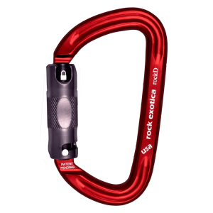 Mosquetón Aluminio Tipo D 3 Tiempos 29kN RockD Auto-Lock (C2-A) – Rock Exotica