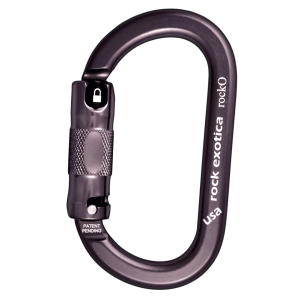 Mosquetón Aluminio Oval 3 Tiempos 24kN RockO Auto-Lock (C3-A) – Rock Exotica