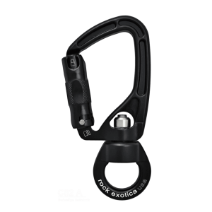 Mosquetón con Destorcedor SWIVALEYE Auto-lock 30kN – ROCK EXOTICA