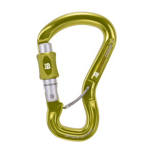 Mosquetón Aluminio HMS Rosca 25kN Antigiro Express Green – Beal